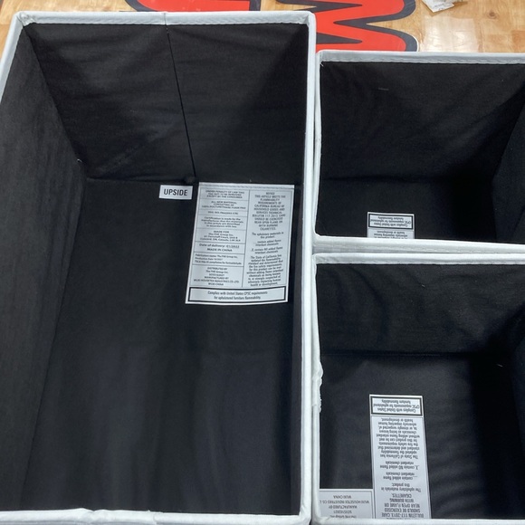 Collapsible Storage Totes Set of 3 - Picture 6 of 6